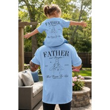 Vodexa Baba ve Kız Çocuk Oversize Tişört –father Baskılı (Tekli Satılmaktadır)