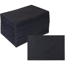 Kazan Hobi Siyah Mini Zarf; 200 Adet, 7x9 cm 12991453101