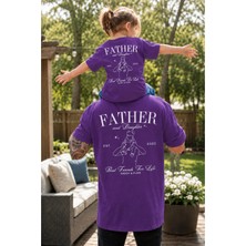 Vodexa Baba ve Kız Çocuk Oversize Tişört –father Baskılı (Tekli Satılmaktadır)