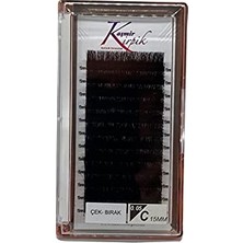 Kazan Hobi C Kıvrım Tek Boy Kirpik, 0.05 Mm, 15 Numara
