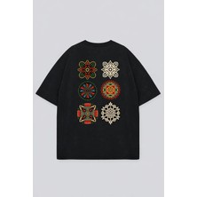 Vodexa T-Shirt Oversize Unisex %100 Pamuk Baskılı Rahat Kalıp Şık Premium Tişört