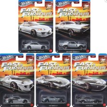 Hot Wheels Siver Series Fast&furious 5'li Set Supra,eciples,honda Civic,mazda ve Dodge Model Arabalar