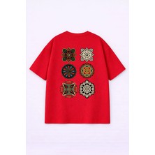 Vodexa T-Shirt Oversize Unisex %100 Pamuk Baskılı Rahat Kalıp Şık Premium Tişört