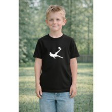 Vodexa Erkek Çocuk Futbolcuu Baskılı Çocuk Tişört %100 Pamuk – Kırmızı Unisex Yazlık Çocuk T-Shirt