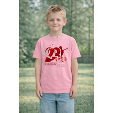 Vodexa Çocuk T-Shirt 23 Nisan Egemenlik ve Çocuk Bayramı Tişört Unisex %100 Pamuk Baskılı Rahat Kalıp