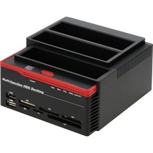 Kazan Hobi PX-2390 893U3 Offline Clone USB 3.0 Ide Sata HDD Dock, 2.5/3.5 Inç Harddisk Okuyucu ve Disk Klonlama Istasyonu, Kart Okuyucu, 2x USB 2.0 Hub
