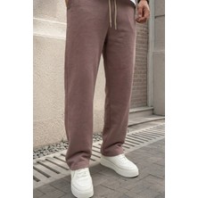 EYDAMOON Erkek Baggy Kesim 3iplik Kışlık Bol Paça Oversize Eşofman Altı