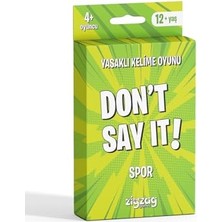 Kazan Hobi Don't Say It! Spor Yasaklı Kelime Oyunu, 12 Yaş ve Üzeri, 4+ Oyuncu, Parti Oyunu, Türkçe