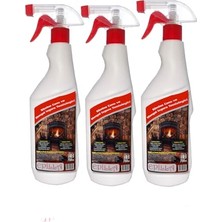 Kazan Hobi Şömine Camı Izgara Temizleyici Sprey 750 Ml-3 Adet