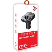 Kazan Hobi 55W Hızlı Şarj Destekli Çift USB + Type-C Çıkışlı Bluetooth Fm Modülatör Transmitter, MT9874 ile Uyumlu
