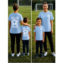 Vodexa Anne Çoçuk Oversize Tişört Kombin Twin T-Shirt %100 Pamuk Rahat Kalıp (Tekli Olarak Satılmaktadır)