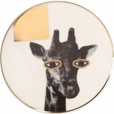 Kazan Hobi Wild Life Giraffe 10 cm Bardak Altlığı, Çok Renkli