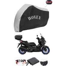 Kazan Hobi Yamaha Xmax 250 Abs Için Gri-Siyah Su Geçirmez Motosiklet Brandası, Topcase Uyumlu