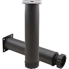 Kazan Hobi Small, Mobilya Kanepe Baza Koltuk Metal Destek Ayağı Ayarlanabilir Siyah Ayak 20 cm