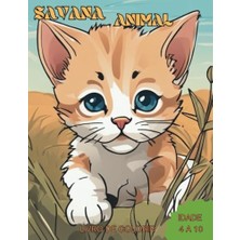 Kazan Hobi Savana Animal Livro De Colorir: Çocuklar Için Hayvan Boyama Kitabı