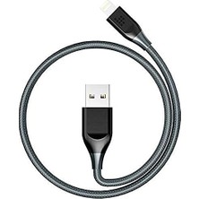 Kazan Hobi LTA14 Çift Örgülü Apple Lightning Şarj Kablosu, 1.2 Metre