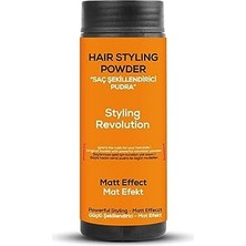 Kazan Hobi Saç Şekillendirici Pudra Toz Wax Ultra Strong Turuncu + Şekil Tarağı + Saç Spreyi 3'lü Set