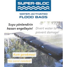 Kazan Hobi Suyla Aktive Olan Sel Torbaları (2,20 x 150 Cm) | Sel Koruması Için Yeni Nesil Su Bariyeri, Superbloc