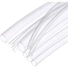 Kazan Hobi Kablo; Isı ile Daralan Makaron Şeffaf 10 Mm, 5 Metre