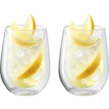 Kazan Hobi Sorrento Çift Cidarlı Meyve Suyu Bardağı, 355 Ml, 2'li Set