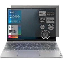 Kazan Hobi Lenovo Thinkbook 13X G2 13.3 Inç Uyumlu Hayalet Ekran Koruyucu, Yandan Görünmeyen Anti-Spy Gizlilik, 9h Temperli Nano Kırılmaz Esnek Cam, Parlama Önleyici