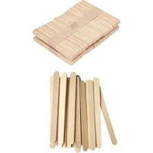 Kazan Hobi Naturel Ahşap Magnum Dondurma Çubuğu, 50'li Paket