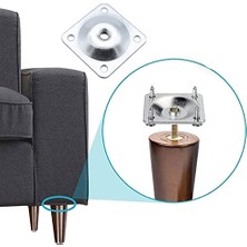 Kazan Hobi Mobilya Masa Zigon, Bağlantı Aparatı Düz, 4 Adet), Sehpa Ayağı Metal, Ayak Tabanı (