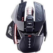 Kazan Hobi R.a.t. Pro X3 Siyah Kablolu Oyun Faresi, 3 Kaydırma Tekerleği, 10 Profil Belleği, Karbon Fiber Başparmak Dayanakları