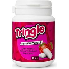 Kazan Hobi Çilek Aromalı Draje Sakız, Şekersiz Tatlandırıcılı, 60 G