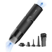 Kazan Hobi Handheld Vacuum Cleaner Cordless; Desk Vacuum Cleaner Compressed Electric Air Duster 15000 Pa Suction, 4-In-1 Portable Vortex Vacuum Dust Buster Air Blower For Computer, Keyboard