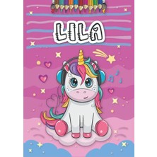 Kazan Hobi A4 21 x 29.7 cm 4 8 25 Anniversaire Fille Ans Motifs Avec Le Pr Nom Grand Format Lila Livre De Coloriage Personnalis Pour Licorne Cadeau D