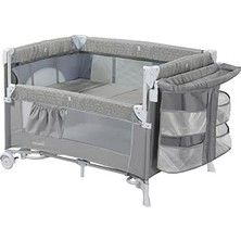 Kazan Hobi Coolstyle Anne Yanı ve Park Yatak Multi Pro Oyun Parkı Anne Yanı Beşik Gri