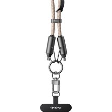 Kazan Hobi CA-6831 Çok Işlevli Çapraz Boyun Askılı Kablo, 1.2 M, 60 W, Type-C To Type-C, Haki