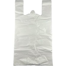 Kazan Hobi 3 kg Kalın Beyaz Battal Boy Hışır Atlet Poşet Market, Manav ve Çöp Poşeti
