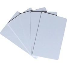 Kazan Hobi Kimlik Kartı Yazıcılar Için Boş Pvc Kartlar, Grafik Kalitesi Beyaz Plastik Kart CR80 30 Mil (CR8030) (Beyaz 100 Paket)