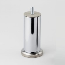 Kazan Hobi Krom Gümüş Kalın Metal Mobilya Ayağı Modern Dayanıklı Koltuk Kanepe Tv Ünitesi M8 Civata, 10 Cm, 51 mm