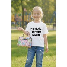 Vodexa 23 Nisan Çocuk Tişört Unısex (Kız-Erkek) %100 Pamuk Baskılı Rahat Kalıp Günlük Bayram T-Shirt
