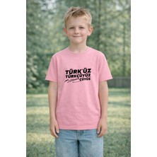 Vodexa 23 Nisan Çocuk Tişört Unısex (Kız-Erkek) %100 Pamuk Baskılı Rahat Kalıp Günlük Bayram T-Shirt