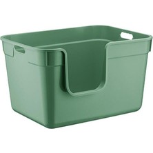 Kazan Hobi Tanos Yarı Açık Kedi Tuvaleti 54X40X32 - Yeşil