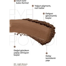 Kazan Hobi Eye Brow Color Kaş Farı 03 Light Brown