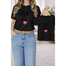 Vodexa Tişört Anne Kız Çocuk Kombin Oversize – Anne & Çocuk Twin Baskılı T-Shirt