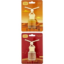 Kazan Hobi Uhud ve Kubbetüs Sahra Kokusu, 8 ml Araba Kokusu, Cam Şişe