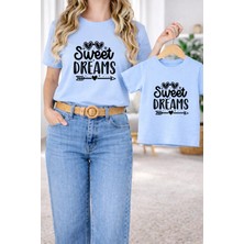 Vodexa Tişört Anne Kız Çocuk Kombin Oversize – Anne & Çocuk Twin Baskılı T-Shirt