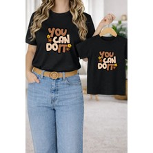 Vodexa Tişört Anne Kız Çocuk Kombin Oversize – Anne & Çocuk Twin Baskılı T-Shirt