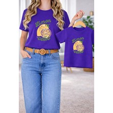 Vodexa Tişört Anne Kız Çocuk Kombin Oversize – Anne & Çocuk Twin Baskılı T-Shirt