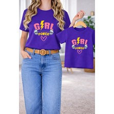 Vodexa Tişört Anne Kız Çocuk Kombin Oversize – Anne & Çocuk Twin Baskılı T-Shirt