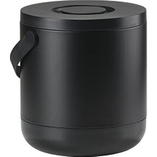 Kazan Hobi Circular Çöp Kovası, Çap: 31,5 x 31 Cm, 15 L, Siyah