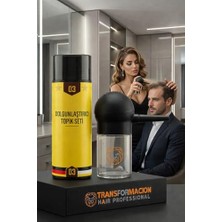 Kazan Hobi Aplikatörlü Saç Dolgunlaştırıcı Set, Koyu Ton Kahverengi, 50 G Topik Fiber Tozu ve Profesyonel Pompa 721501