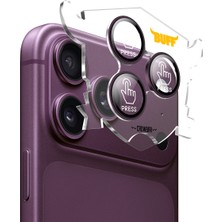 Buff Labs Buff iPhone 18 Pro / 18 Pro Max Titan Metal Kamera Lens Koruyucu Dark Cherry