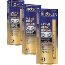 Kazan Hobi Kaş ve Kirpik Serumu; Biocomplex B11, Hyaluronik Asit, Hint Yağı ve Peptit Içerikli, Gürleştirici ve Uzatıcı Etki, 10 ml (3 Paketi)